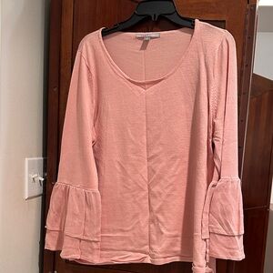 Valerie Stevens Soft Pink Long Sleeve Top